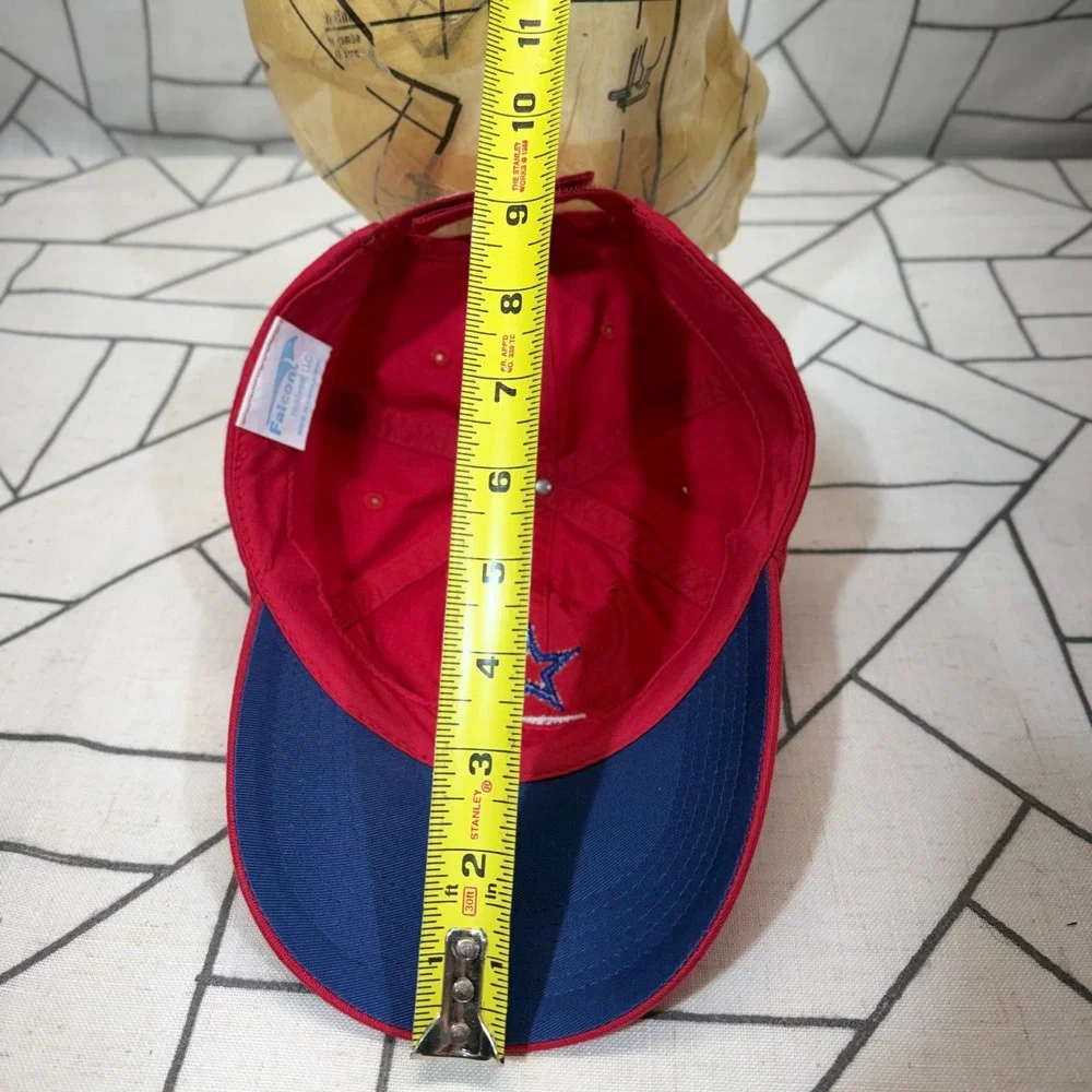 Wrangler Baseball Cap OS Red National Patriot Embroidered Adjustable Hat